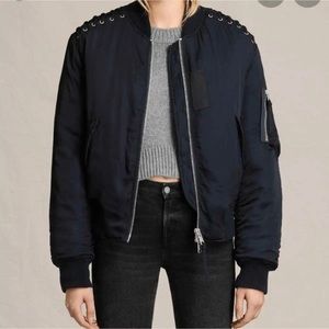 All Saints Bree Laced Bomber Jacket